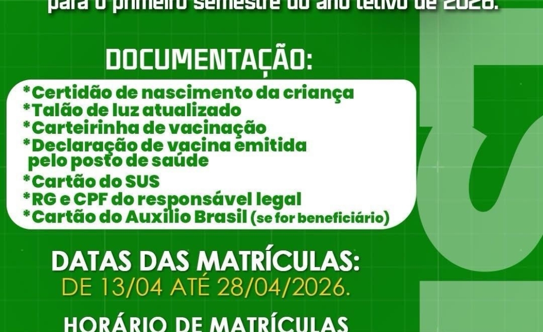 10/04/2026 - Chamamento - CMEI Mariano Otto e CMEI Vercidilio Soares de Oliveira 